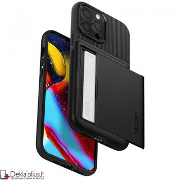 Spigen Slim Armor Cs dėklas - juodas (telefonui Apple Iphone 13 Pro Max)